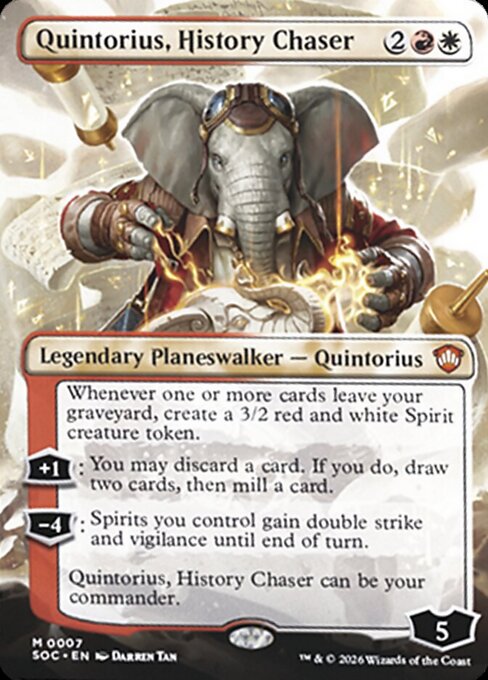 Quintorius, History Chaser