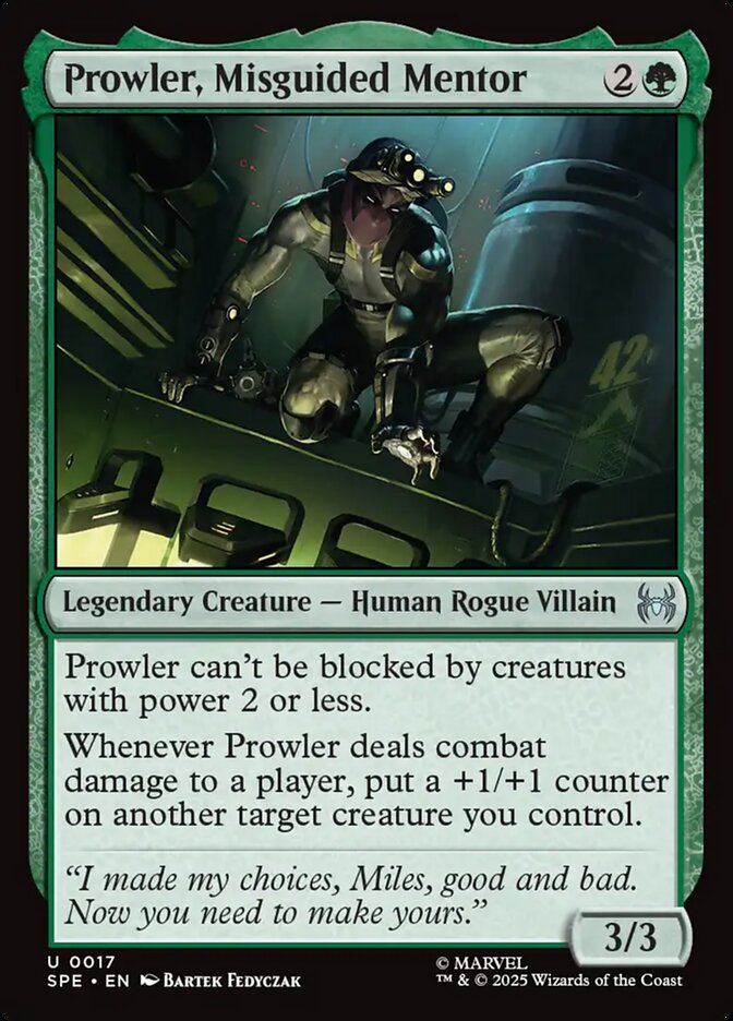 Prowler, Misguided Mentor