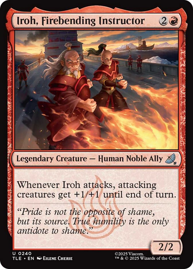 Iroh, Firebending Instructor
