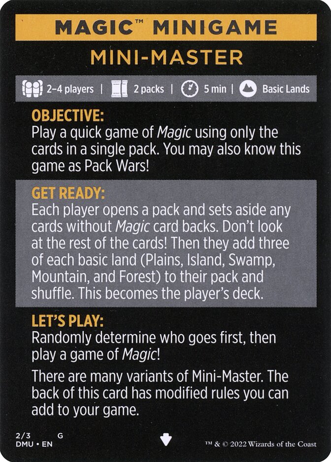 Mini-Master