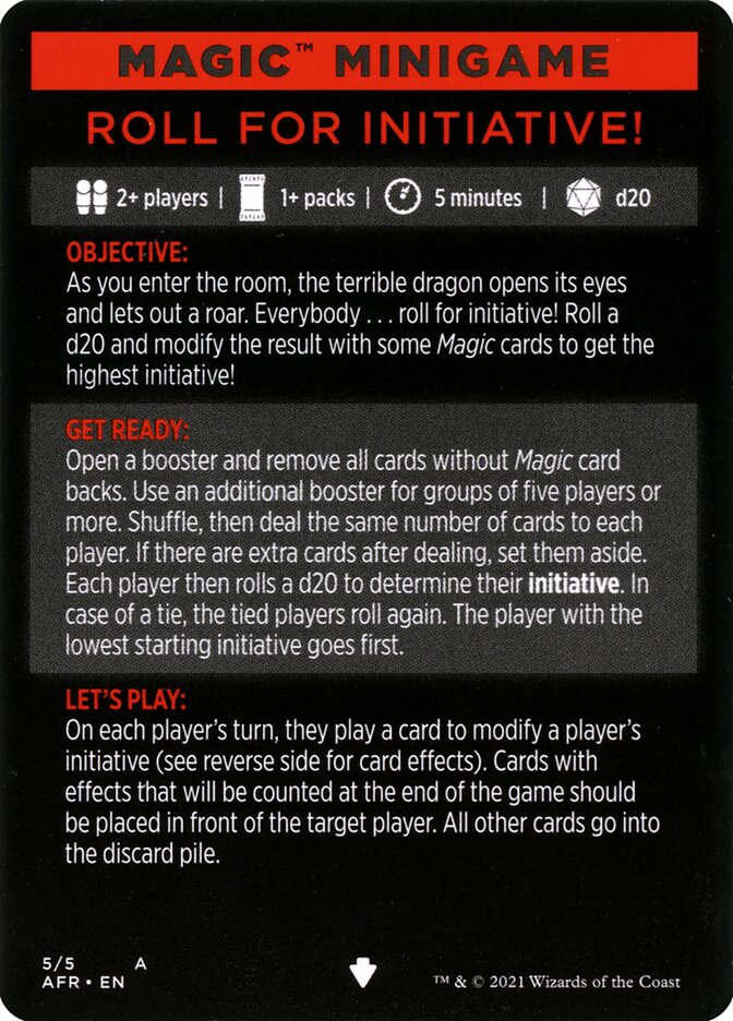 Roll for Initiative
