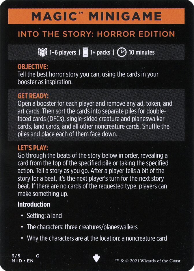 Into the Story: Horror Edition