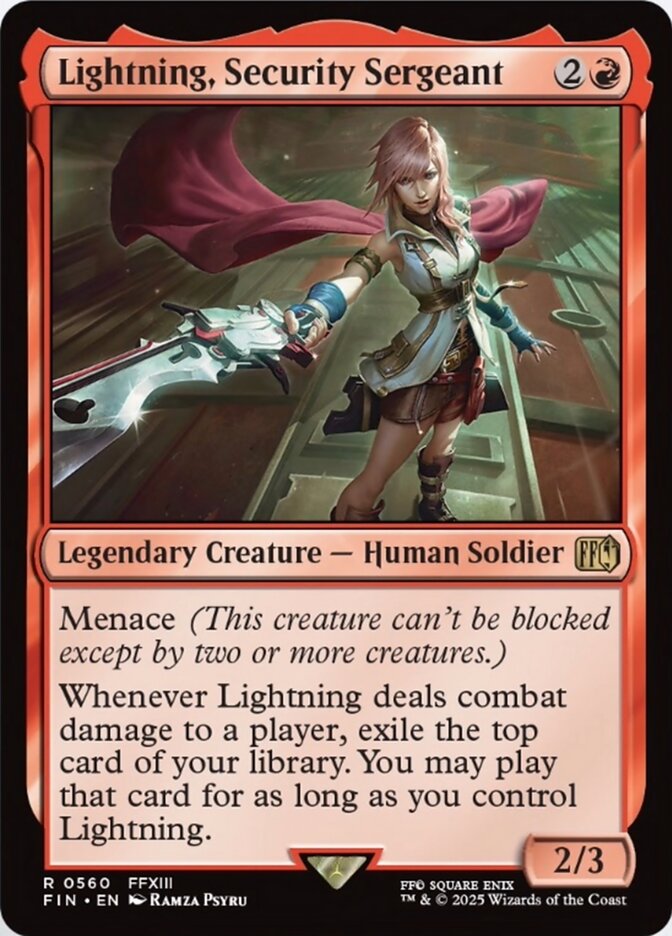 Lightning, Security Sergeant