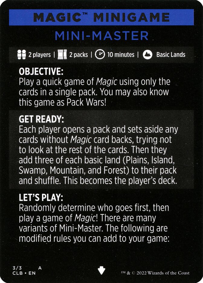 Mini-Master