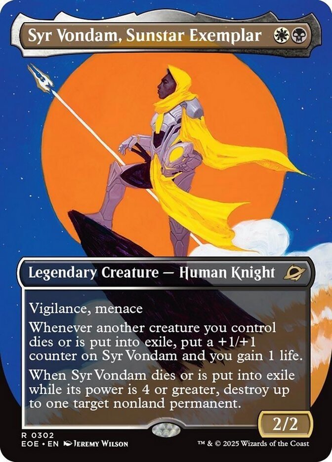 Syr Vondam, Sunstar Exemplar