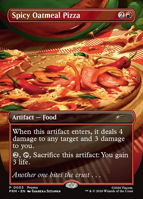Spicy Oatmeal Pizza