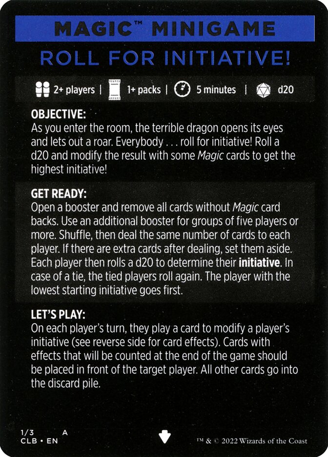 Roll for Initiative