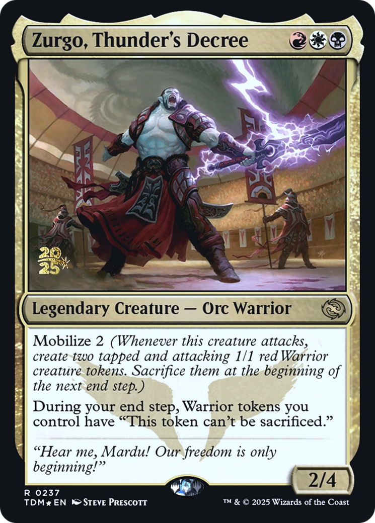 Zurgo, Thunder's Decree