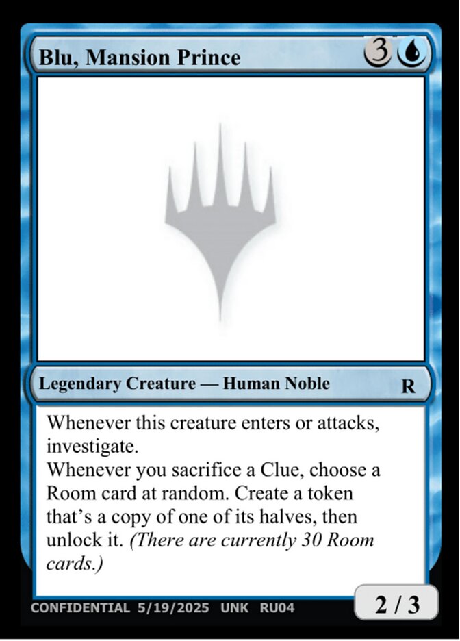 Blu, Mansion Prince